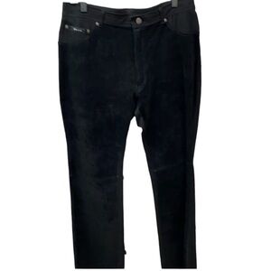 Votre Nom Suede Leather Jeans